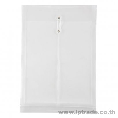 แฟ้มซองพลาสติกผูกเชือก ใบโพธิ์ F4