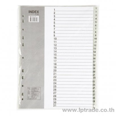 อินเด็กซ์พลาสติก เบนน่อน IX899 31หยัก สีเทา