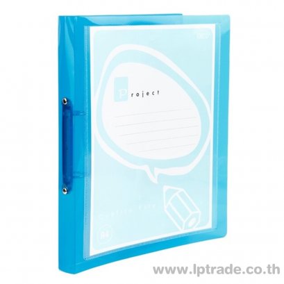 แฟ้ม 2 ห่วง A-991 สอดปก สีฟ้า