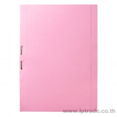 แฟ้มเจาะกระดาษสันพับ ใบโพธิ์ F4 403 สีชมพู