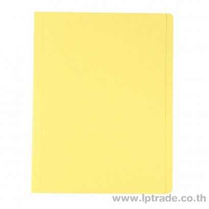 แฟ้มพับกระดาษ ใบโพธิ์ A4  สีเหลือง