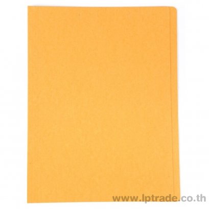 แฟ้มพับกระดาษ ใบโพธิ์ A4  สีส้ม