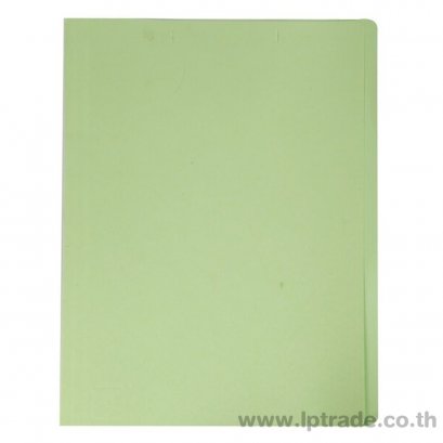 แฟ้มพับกระดาษ ใบโพธิ์ A4  สีเขียว
