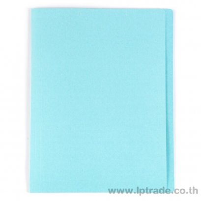 แฟ้มพับกระดาษ ใบโพธิ์ A4  สีฟ้า