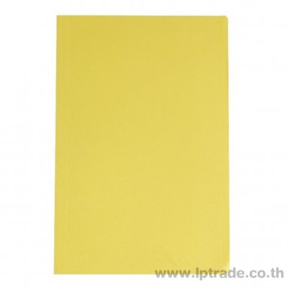 แฟ้มพับกระดาษ ใบโพธิ์ F4  สีเหลือง