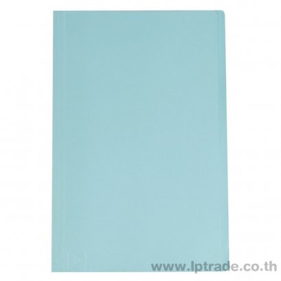 แฟ้มพับกระดาษ ใบโพธิ์ F4  สีฟ้า