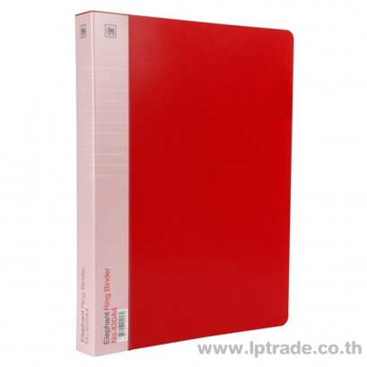 แฟ้ม 2 ห่วง 1 นิ้ว ตราช้าง No.420A สีแดง