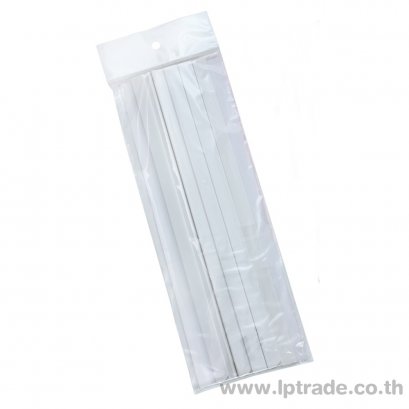 สันรูดพลาสติก 10 มม. สีขาว (แพ็ค 12 อัน)