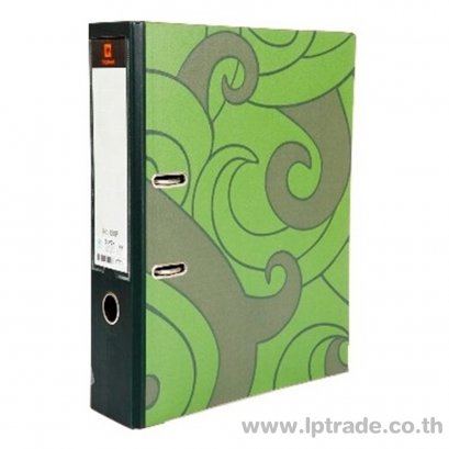 แฟ้มสันกว้าง 3 นิ้ว ตราช้าง No.120F สีเขียว