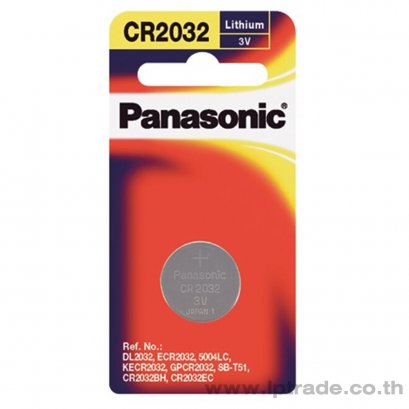 ถ่านกระดุม Panasonic 3V CR-2032PT/1B