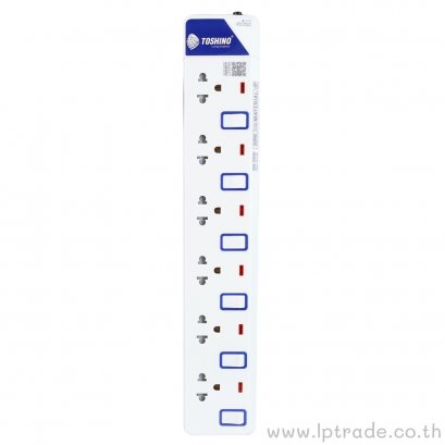 ปลั๊กไฟ มาตรฐาน มอก. Toshino ET916 3 ตา 6 ช่อง 6 สวิทซ์ 3 เมตร