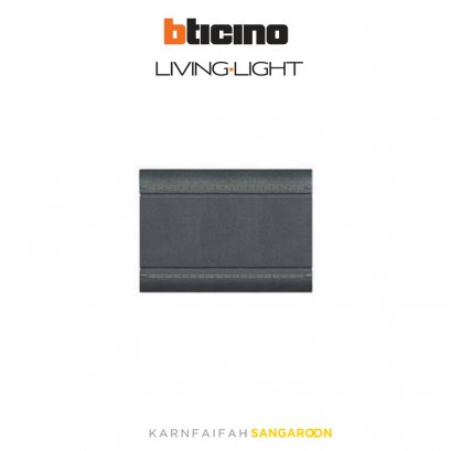 Bticino LIVING & LIGHT NEUTRAL LIGHTABLE KEY COVER ฝาครอบสวิตซ์ 3 ช่อง (สีขาว สีเงิน สีดำ)