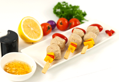 ลูกชิ้นสาหร่ายเจ ในน้ำเกลือ บรรจุกระป๋อง ขนาดเนื้อ 2,000 กรัม ขนาดสุทธิ 3,500 กรัม