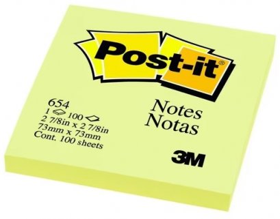 กระดาษโน๊ต Post-it 3" x 3" #654