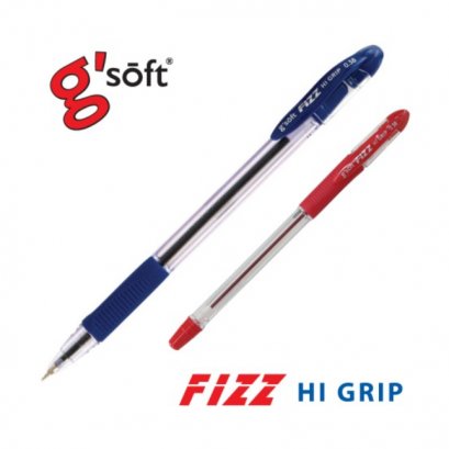 ปากกาลูกลื่นเจล g'soft FIZZ HI GRIP