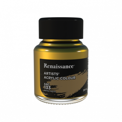 สีอะครีลิค RENAISSANCE สีทอง 20ml