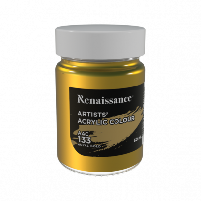 สีอะครีลิค RENAISSANCE สีทอง 60ml