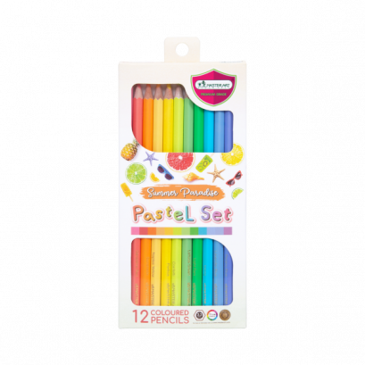 ดินสอสี MASTER ART 12 สี พาสเทล รุ่น Summer Paradise