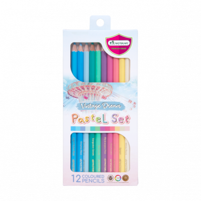 ดินสอสี MASTER ART 12 สี พาสเทล รุ่น Vintage Dream