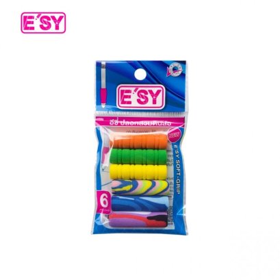 ปลอกฟองน้ำสวม ปากกา ดินสอ ยี่ห้อ E'SY แพค 6 ชิ้น