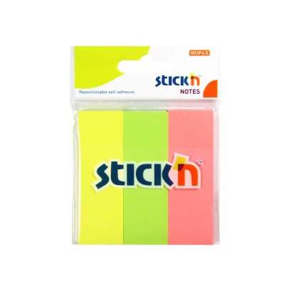 กระดาษโน๊ตขนาด 1 x 3 นิ้ว สี Neon ยี่ห้อ Stick n