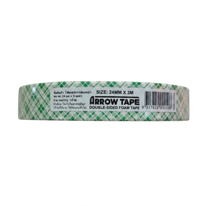 เทปโฟมสองหน้า ขนาด 24mm x 3m ยี่ห้อ Arrow