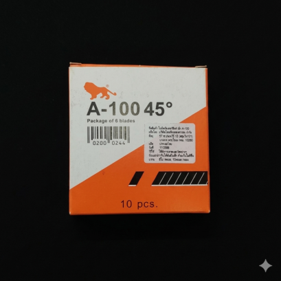 ใบคัตเตอร์เล็ก ปลายธรรมดา รุ่น A-100 ยี่ห้อ สิงห์