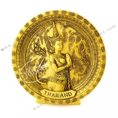 Golden Kinnaree Show Plate