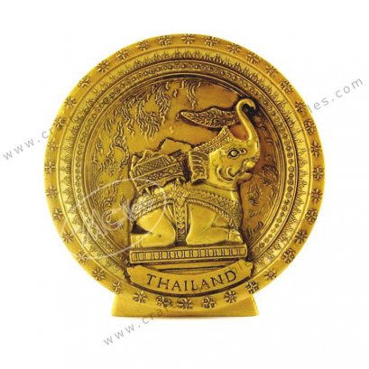 Golden Elephant Show Plate