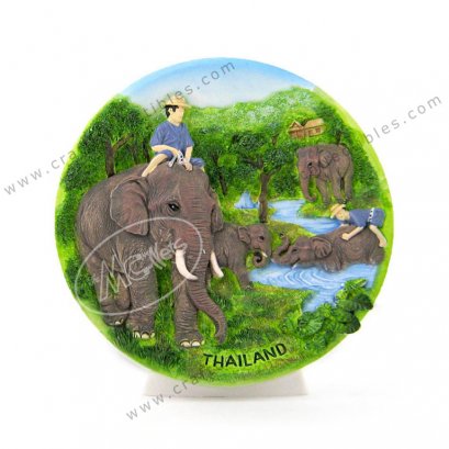 Elephant Forest Show Plate