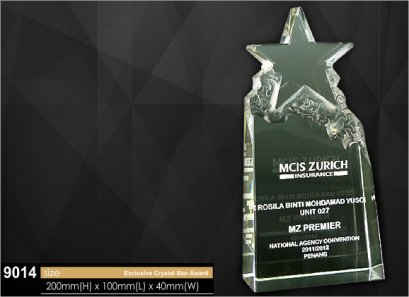ถ้วยรางวัลคริสตัล 9014
