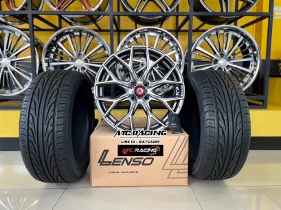 โปรโมชั่นล้อแม็ก LENSO SAMURAI 15&quot; +ยางไทย DEESTONE 195/55R15 ชุดละ 16,500 บาท