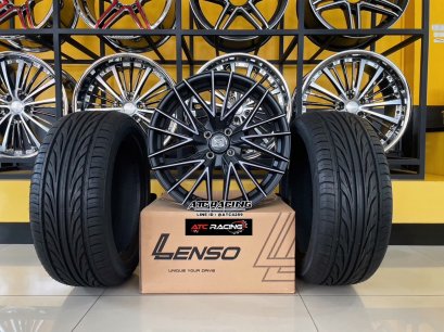 โปรโมชั่น LENSO  SPIRIT 17 นิ้ว + คู่ยาง DEESTONE รุ่น CARRERAS R702 205/45R17 ชุดละ 25,500 บาท