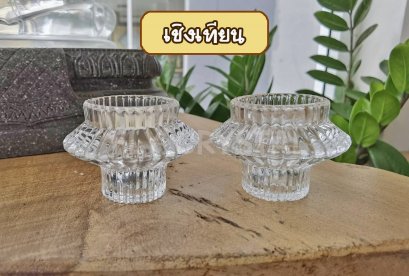 เชิงเทียนแก้ว (1คู่) P08