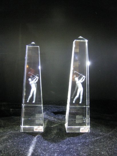 ถ้วยรางวัลคริสตัลแบบกอล์ฟ