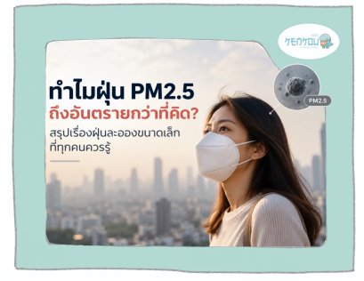 ทำไมฝุ่น PM2.5 ถึงอันตรายกว่าที่คิด? สรุปเรื่องฝุ่นละอองขนาดเล็กที่ทุกคนควรรู้