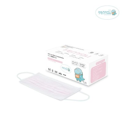 หน้ากากอนามัยเคนโกะ สีชมพู บรรจุ 50 ชิ้น (KENKOU PINK FACE MASK)