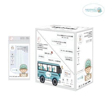 KENKOU MEDICAL FACE MASK 1X2 PCS X100 SHEETS - WHITE