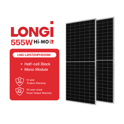 แผง Longi Hi-mo5 555W | LNG-LR572HPH555M