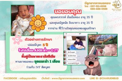 คุณพรสวรรค์ มั่นเข็มทอง อายุ 35 ปี และคุณณัฐดนัย สิงนาซาว อายุ 35 ปีจากจังหวัดน่าน ที่ไว้วางใจให้คุณหมอหยงดูแลรักษา