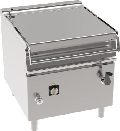 Freestanding 80LT Electric Tilting Bratt Pan With Stainless Steel Tank On Closed Cabinet