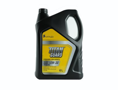 น้ำมันเครื่อง ดีเซล Formula TITAN GUARD API CI-4/SL SEMI SYNTHETIC 10W-30 (6 ลิตร+1 ลิตร)