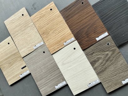กระเบื้องยางลายไม้แบบทากาว ขนาด 152 x 914 mm. ความหนา 3 mm.