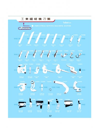 ใบมีดจักรเย็บต่างๆ Knives