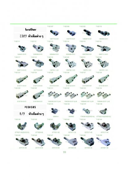 หัวเข็มต่างๆ Needle Clamp Asm