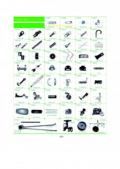 จักรหัวสูงกระบอกตั้ง GOLDEN WHEEL 810