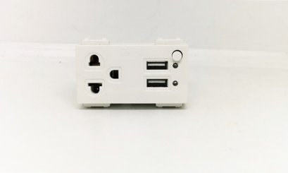  ปลั๊กกาวเดี่ยว+USB  ZEBERG