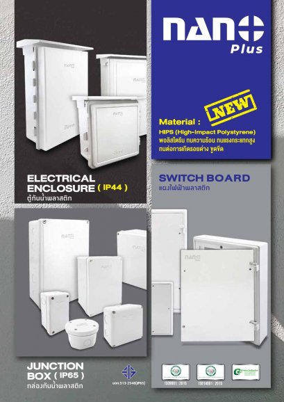 ตู้กันน้ำ กล่องกันน้ำ พลาสติก NANO