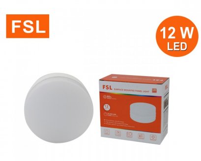 โคมดาวน์ไลท์กลมติดลอย 12W 4&quot; เดย์ไลท์ FSL