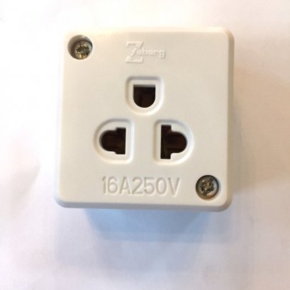 ปลั๊กกราวด์เดี่ยวลอยขากลม